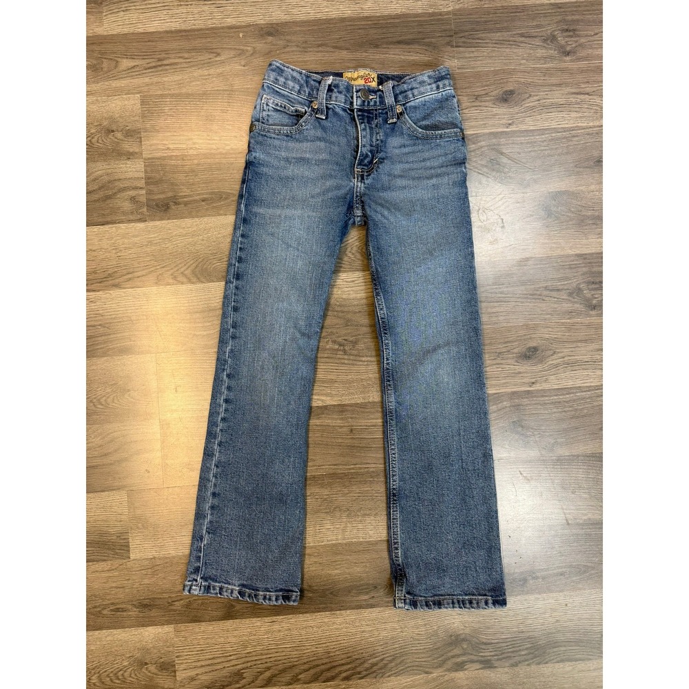 Wrangler 20X Boys Medium Wash Straight Leg Jeans Size 9 Regular